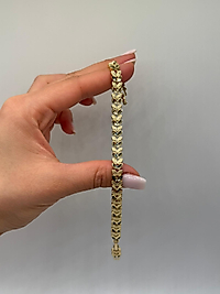 Xuping VIP Çelik 14K Altın Renk Kadın Bileklik