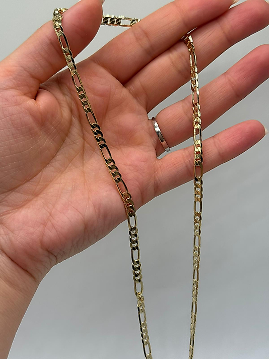 Xuping VIP Çelik Figaro Zincir Kolye – 14K Altın Renk