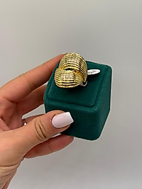 Altın Dalga Xuping Yüzük