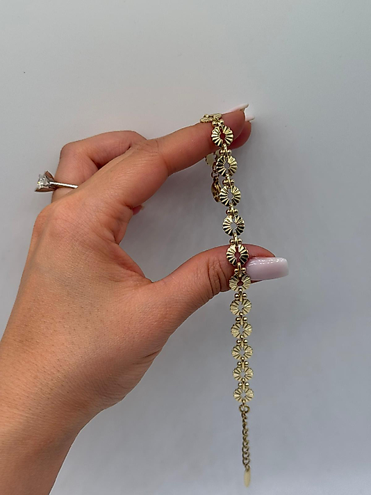 Xuping Papatya Desenli Altın Renk Bileklik