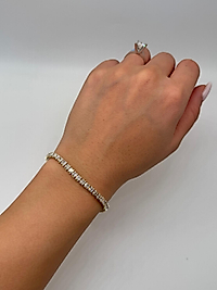 Xuping Zirkon Taşlı Klasik Tennis Gold Bileklik