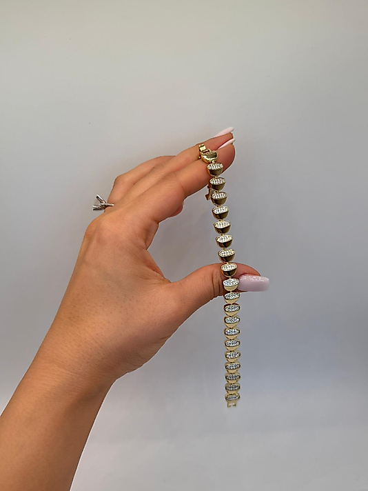 Xuping Taşlı Modern Kelepçe Bileklik