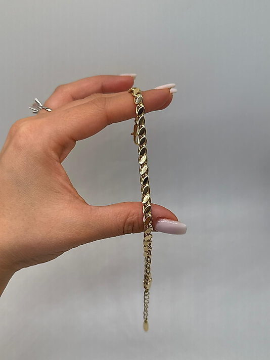 Xuping Klasik Figaro Zincir Gold Bileklik