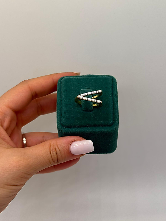 Xuping Zarif Kesişim Pırlanta Yüzük