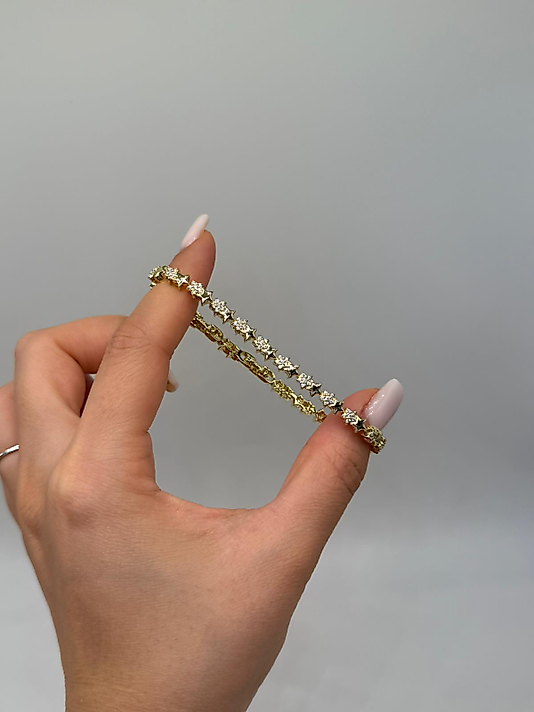 Xuping Yıldız Taşlı Gold Bileklik