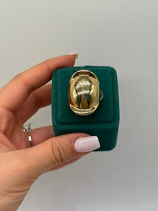 Bold Oval Gold Yüzük