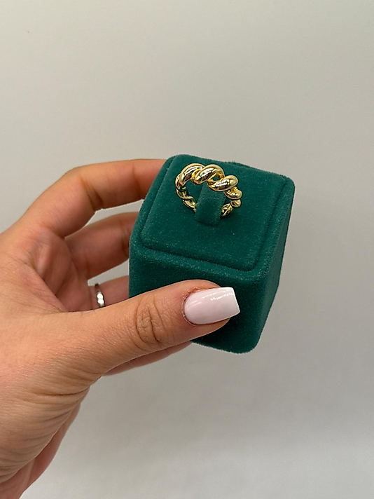 Bold Chain Gold Yüzük