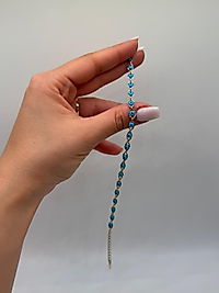 Xuping Altın Kaplama Mavi Nazar Boncuklu Bileklik