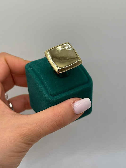 Modern Kare Gold Yüzük