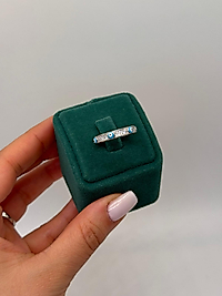 Xuping Nazar Detaylı Taşlı Yüzük