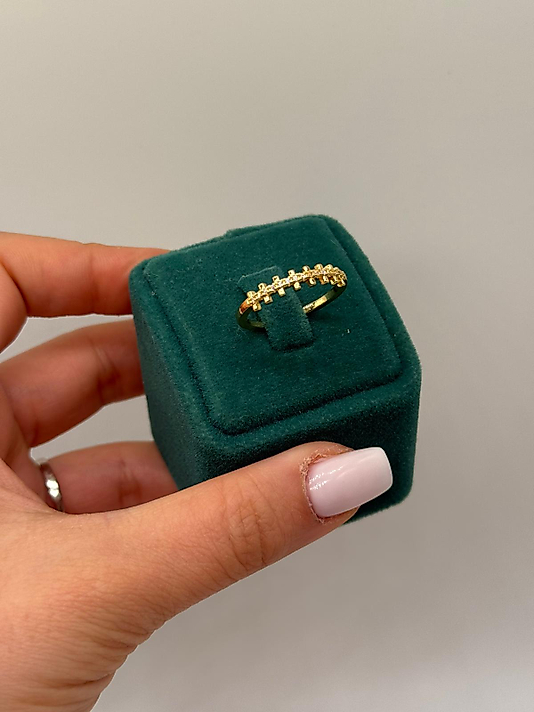 Xuping Minimal Taşlı Yüzük