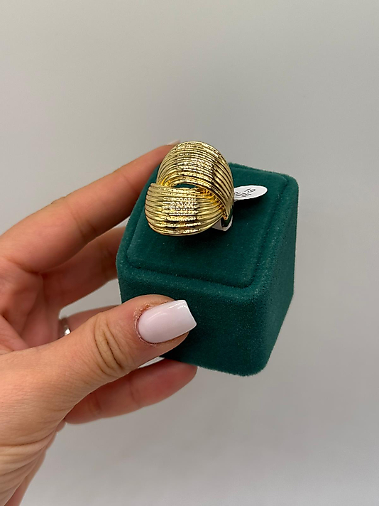 Altın Dalga Xuping Yüzük