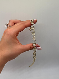 Xuping Altın Kaplama Taşlı Kelebek Bileklik