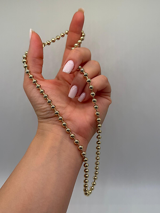 Xuping Gold Renk Boncuk Zincir Kolye