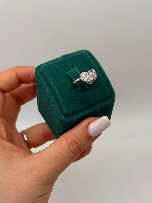 Xuping Taşlı Kalp Yüzük