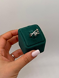 Xuping Ok Motifli Taşlı Çok Bantlı Yüzük