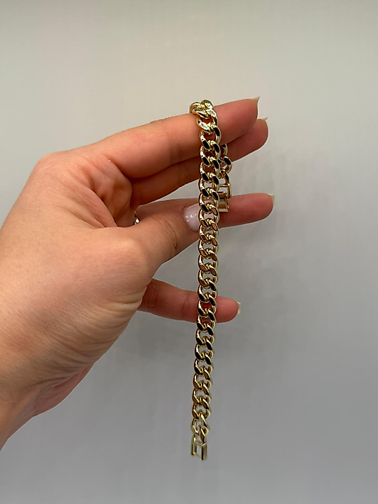 XUPİNG Klasik Cuban Gold VIP Çelik Bileklik