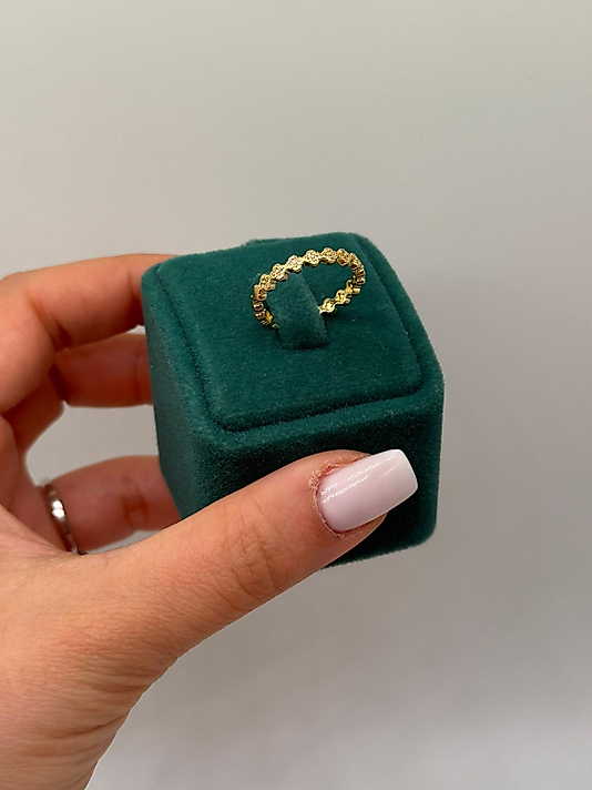 Xuping Wave Taşlı Yüzük