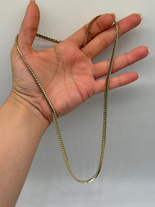 Xuping VIP Çelik Düz Zincir 14K Altın Renk Kolye