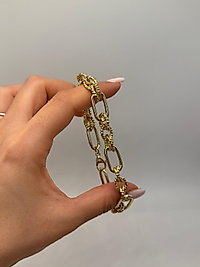 Xuping Modern Büyük Halka Zincir Gold Bileklik