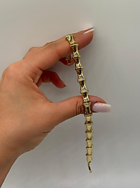 Xuping Bambu Formlu Taş Detaylı Bileklik