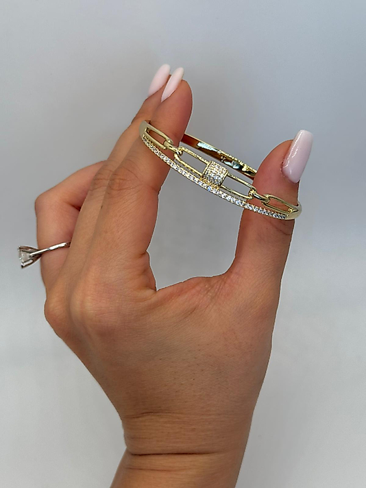 Xuping Diamond Lock Xuping Taşlı Kelepçe