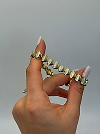 Xuping Taşlı Modern Kelepçe Bileklik