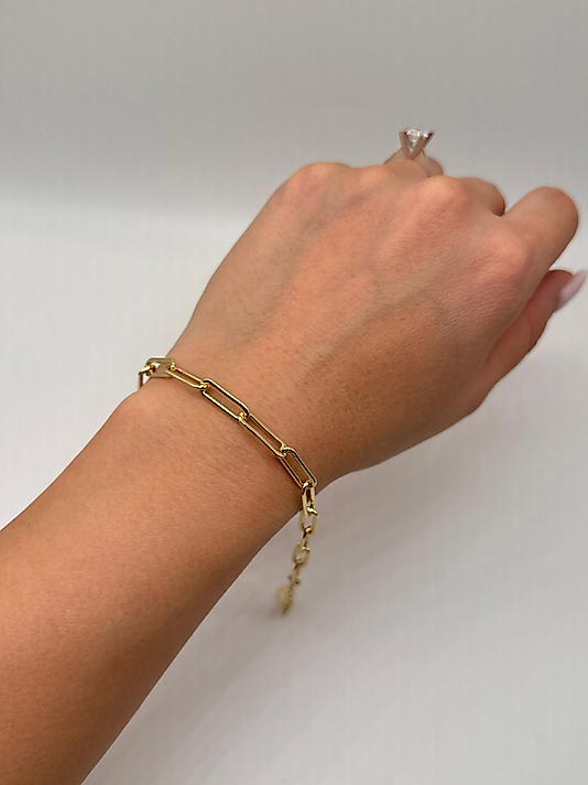 Xuping Gold Uzun Halkalı Zincir Bileklik