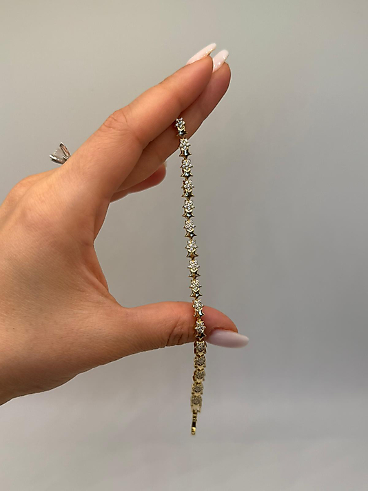 Xuping Yıldız Taşlı Gold Bileklik