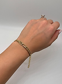 Xuping Gold Düz Gurmet Zincir Bileklik