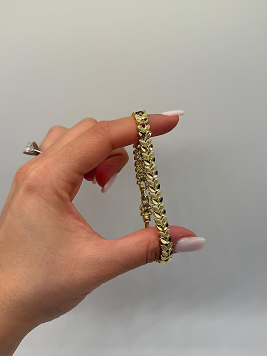 Xuping VIP Çelik 14K Altın Renk Kadın Bileklik