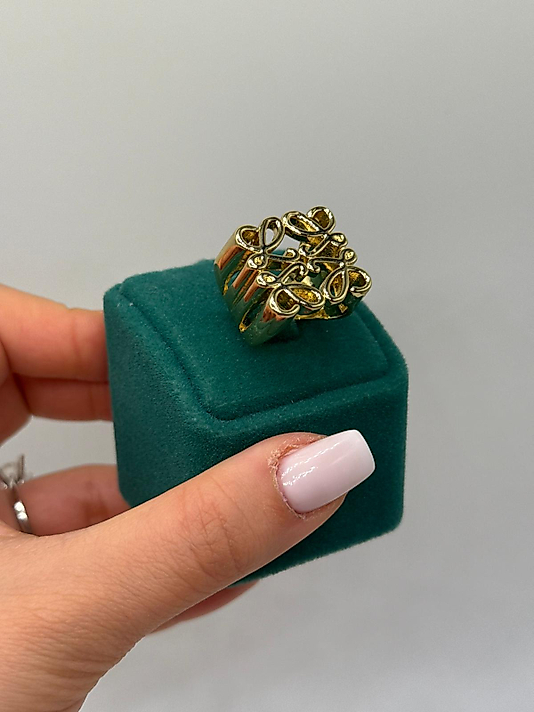 Oymalı Desen Gold Yüzük