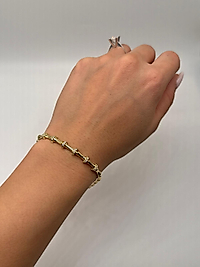 Xuping Gold Taşlı Bambu Bileklik