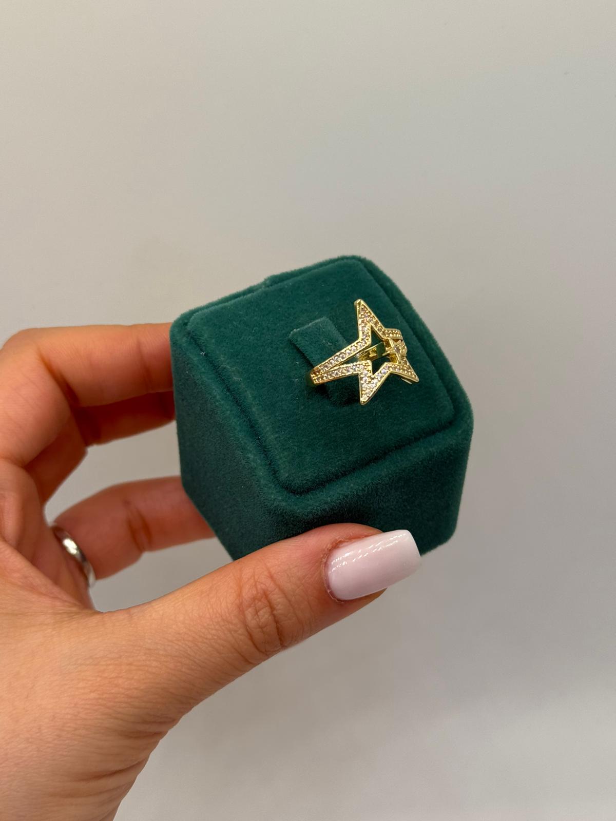 Xuping Stella Işıltı Altın Kaplama Yüzük